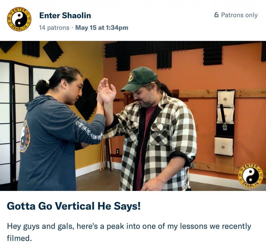ENTER SHAOLIN PATREON | SUPPORT AWESOME KUNG FU LESSONS ONLINE