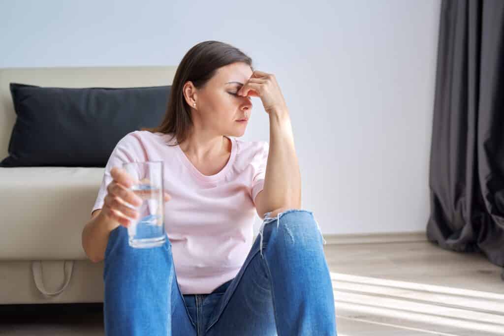 DRINKING ENOUGH WATER REDUCES ANXIETY